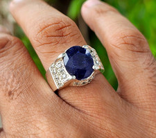 Natural Sapphire Ring For Men
