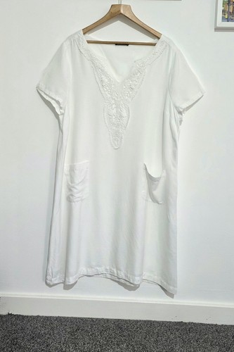 Bonmarche white summer dress - white,