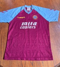 Aston Villa 1989-90 Home Shirt XL Hummel Mita Short Sleeve