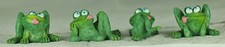 FUN FROGS  2.5cm /1 inch - SET