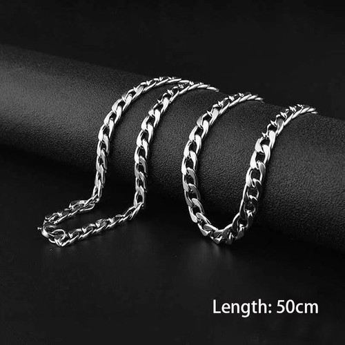 Mens necklace curb link - mens, chain