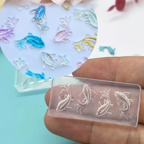 Tiny koi fish - fish, silicone