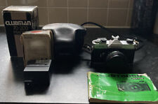 Fujica st605n Camera Body, 2 x Lenses, Case, Strap, Instructions & Flash Unit