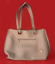 Large Faux Leather Handbag by