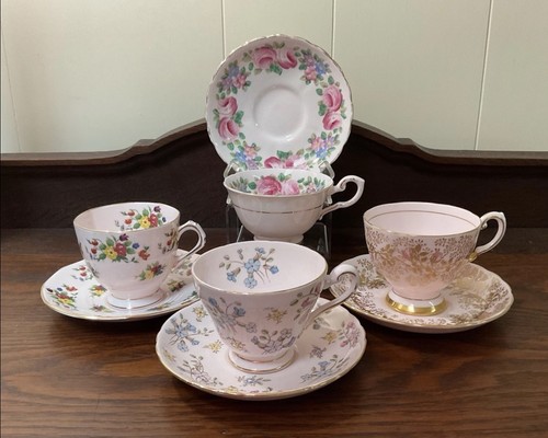 Vintage tuscan pink bone china - tuscan,