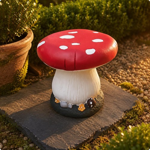 Toadstool garden stool - garden,