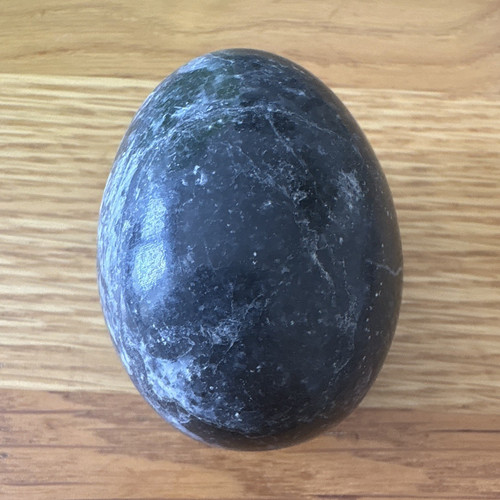Polished black stone - polished,
