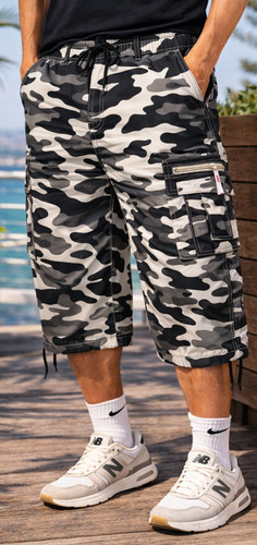 Mens shorts elasticated - shorts,