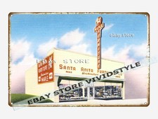 tin sign 1930s-40s Santa Anita