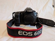 Canon EOS 60D 18.0MP Digital SLR Camera Black + Extras *Cracked Screen Working*