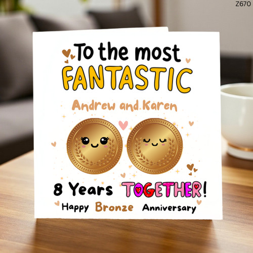 8th bronze wedding anniversary - bronze,