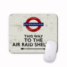 Air raid shelter mouse mat - shelter,
