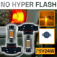 Pair PSY24W LED yellow amber