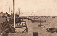 R301907 Burnham on Crouch River and Quay Looking E J Salmon Sepio Style 1938