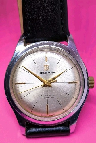 Vintage swiss watch delbana - watch,