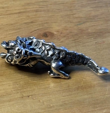 Silver Troll Bead Trollbead - Large Dragon - NO RESERVE