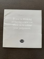 Audi 80 90 Quattro 20V Sales Marketing Brochure 