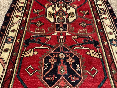 Long vintage handmade runner - long,