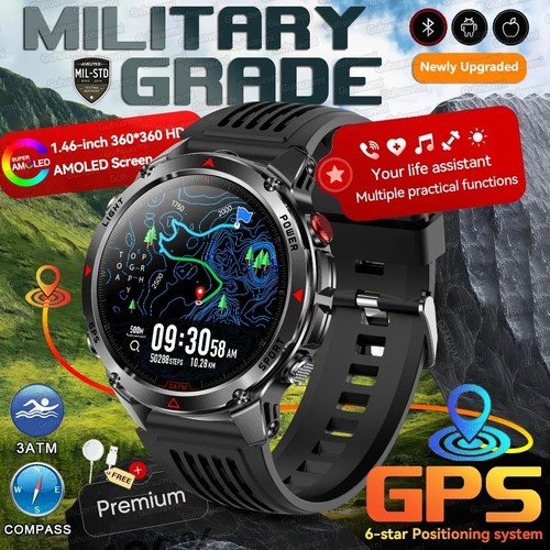 3atm waterproof gps smartwatch - waterproof,