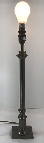 45cm tall lamp grey metal - lamp,