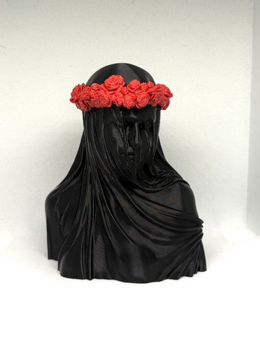 Veil silence figurine 3d - silence,