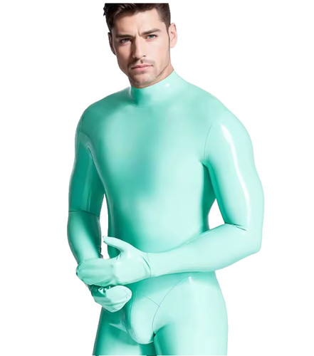 Men mint green latex - men’s,