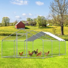 Large Metal Chicken Coop Run