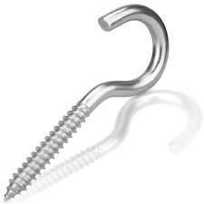 Screw In Hooks Steel Heavy Duty Wood Thread Ceiling Hook