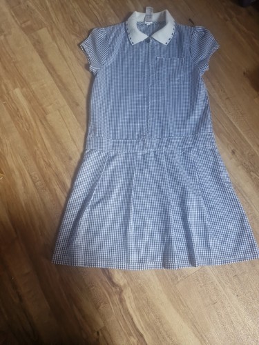 Girls blue gingham school - girls,