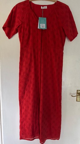 Red summer dress size - red, dress,