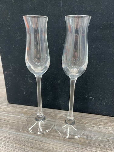 Pair clear glass champagne - clear,
