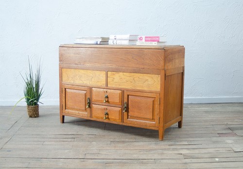 Oak arts crafts mule - arts, chest