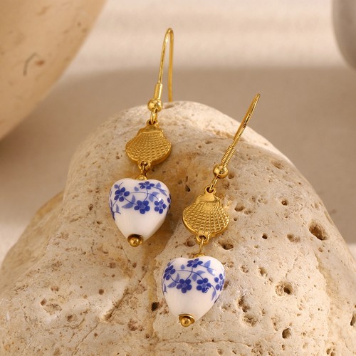 Roselle bone china shell 18k - bone, (18k