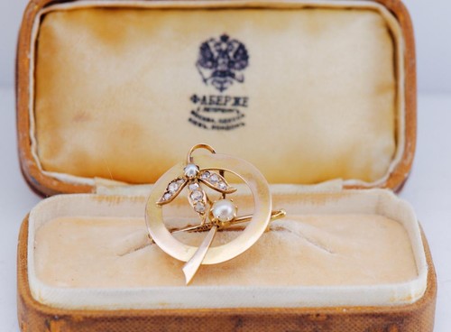 Antique faberge imperial 14k - antique,