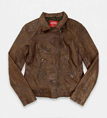 Vintage 90s brown real leather - vintage,