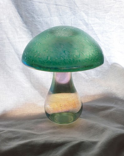 Large heron iridescent green - iridescent,