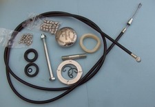 BSA C15 Small lot of parts. 40-8512 clutch cable, hub washer, clutch rollers etc