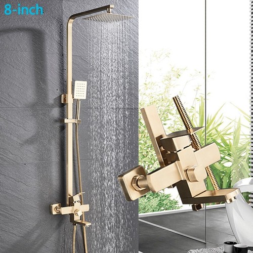 Gold shower taps - gold, system