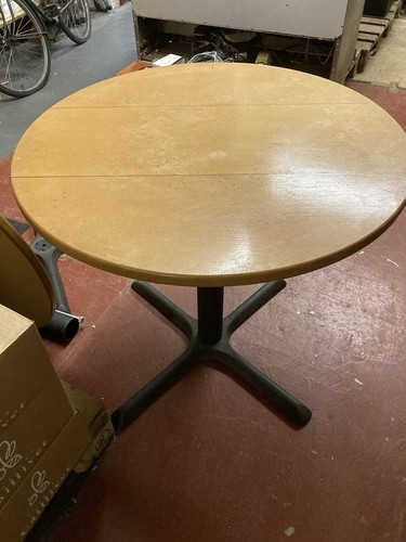 Pine pedestal table steel - pedestal,