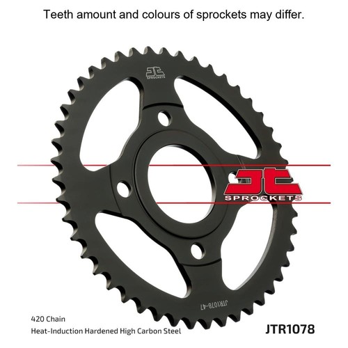 Rear sprocket jtr1078 47t - sprocket,