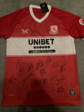 Middlesbrough Fc Signed Football Shirt With COA England