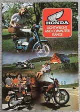 HONDA Lightweight & Commuter Motorcycles Sales Brochure 1980 NF75 CB250N CB100N