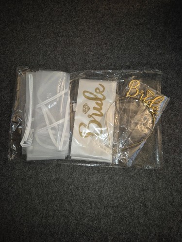 Bride hen party set sash - be,