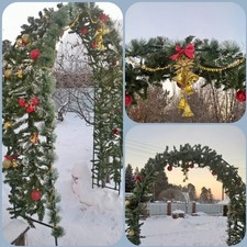 2.4m Metal Garden Arch Heavy