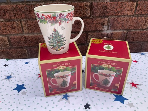 Spode christmas tree mugs 2 - spode,