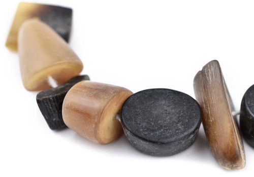 Natural horn chunk beads 21mm - horn,