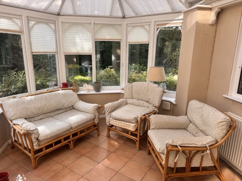 Cane conservatory furniture - conservatory,