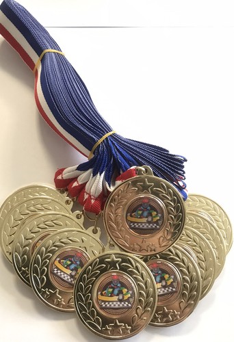 Karting medals gold - go,