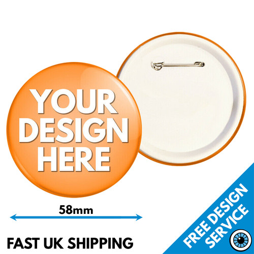 58mm custom badges - 58mm, •