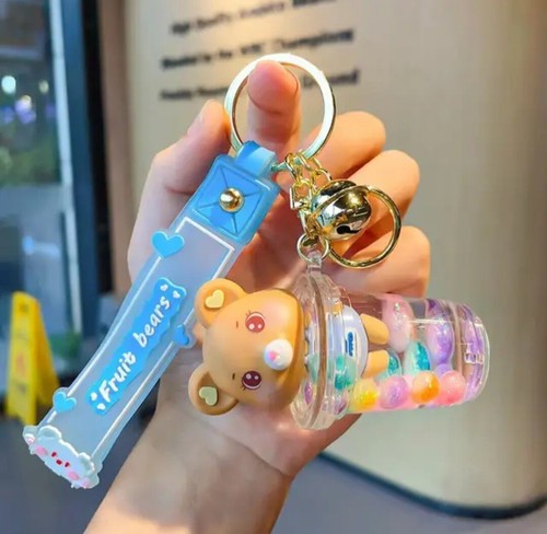 Key chain oil floating - floating, blue
